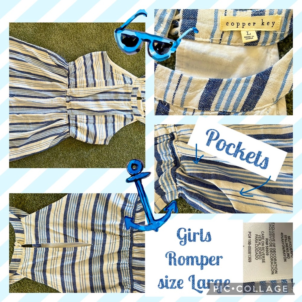 Girls Romper size large